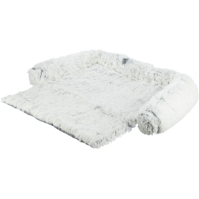 Trixie Harvey Divano Protettivo con Coperta in Peluche Lungo 90x90 cm - Bianco e Nero