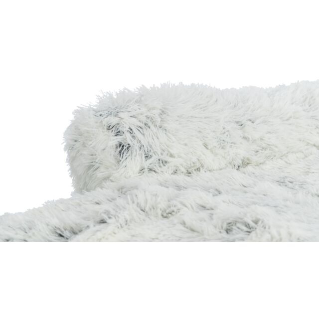 Trixie Harvey Divano Protettivo con Coperta in Peluche Lungo 90x90 cm - Bianco e Nero