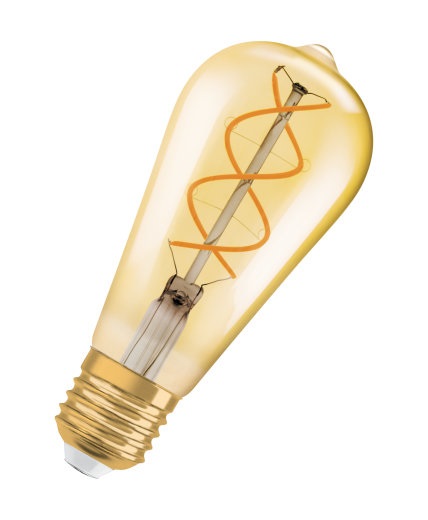 Osram Vintage 1906 Lampada LED 4 W E27 Bianco Molto Caldo 2000 K - Classe G, Fino a 15.000 Ore di Durata