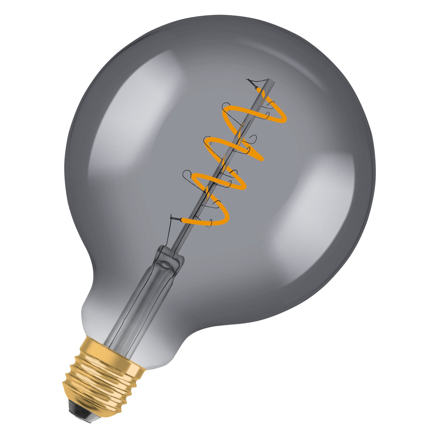 OSRAM Vintage 1906 Lampadina LED 5 W E27 Luce Calda 1800 K Finitura Grigio Fumoso