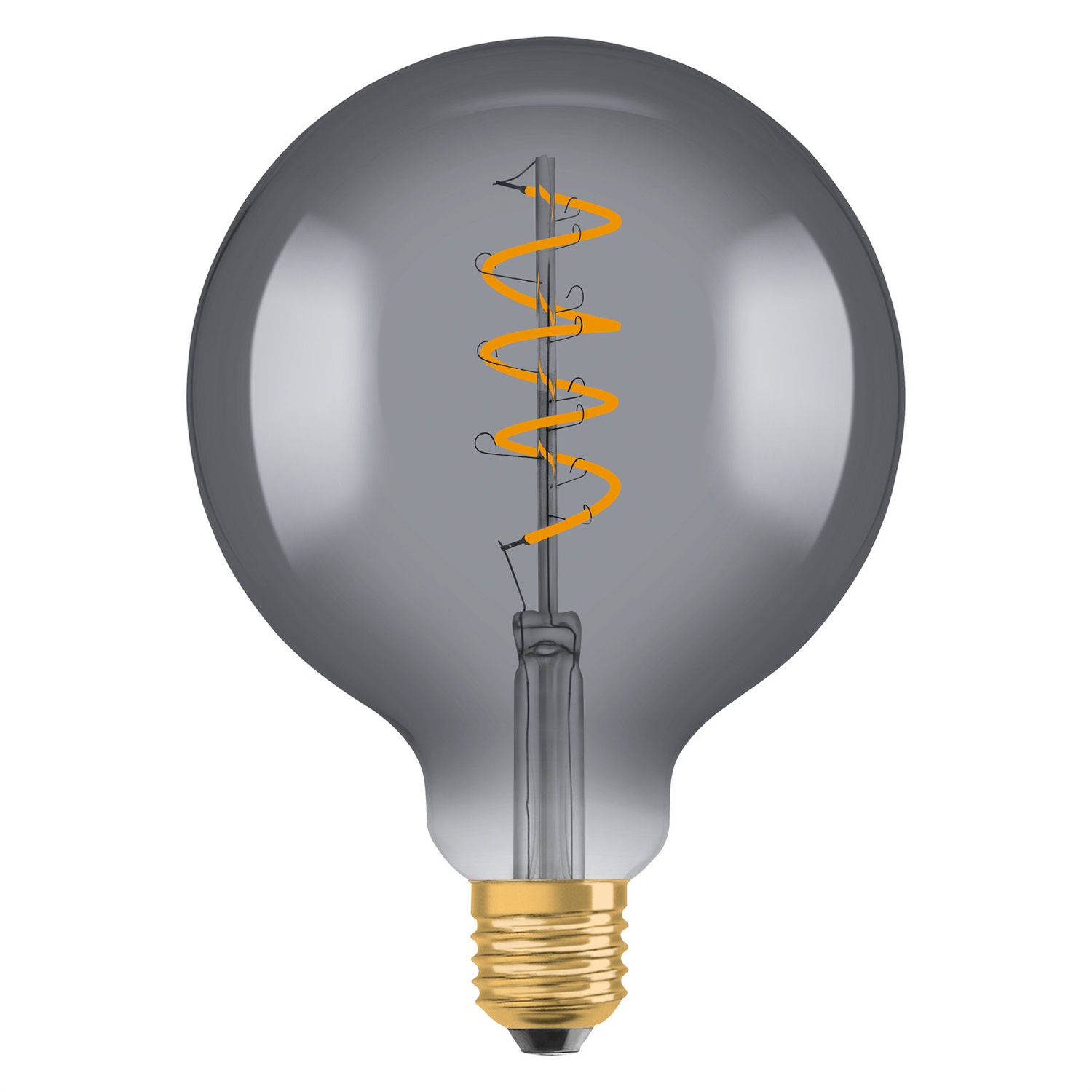 OSRAM Vintage 1906 Lampadina LED 5 W E27 Luce Calda 1800 K Finitura Grigio Fumoso