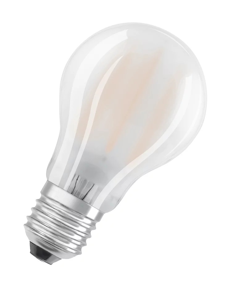OSRAM Lampadina LED E27 Bianca Fredda 4000K 7W Opaco - Confezione da 2