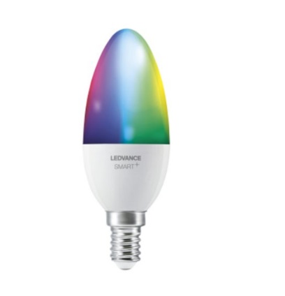 LEDVANCE SMART WiFi Candle Multicolour 5W E14 - Controllo App, Compatibile Google e Alexa