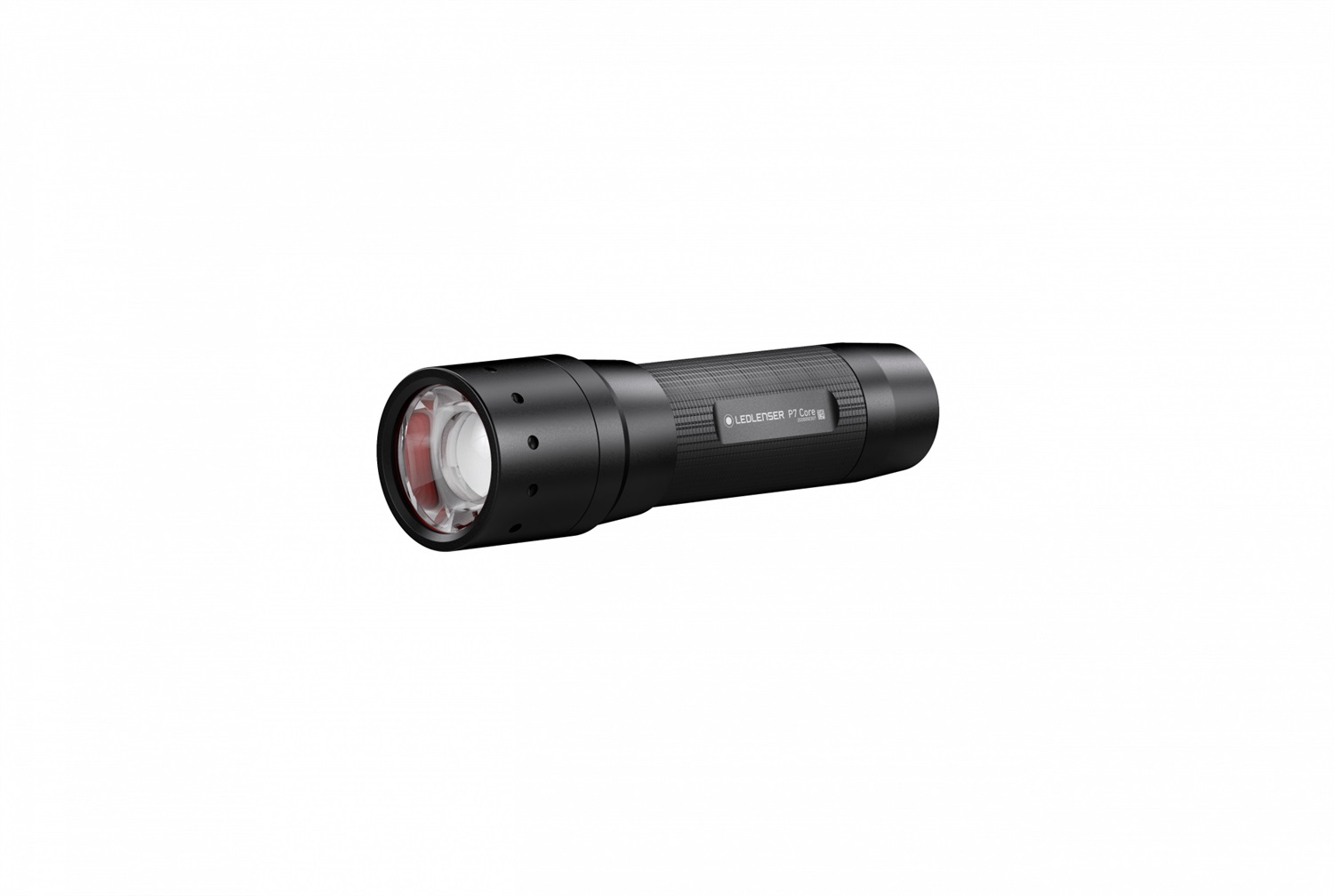 Ledlenser P7 Core Torcia Tascabile LED, 450 Lumen, Messa a Fuoco Regolabile, Portata Luminosa di 300m, 3 Livelli di Luminosità, Corpo in Alluminio, Resistente agli Spruzzi