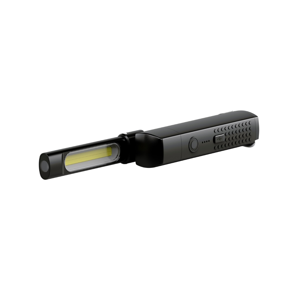 Ledlenser W7R Torcia da Lavoro Ricaricabile 600 Lumen con Luce UV, Pieghevole e Rotabile, Magnete e Gancio