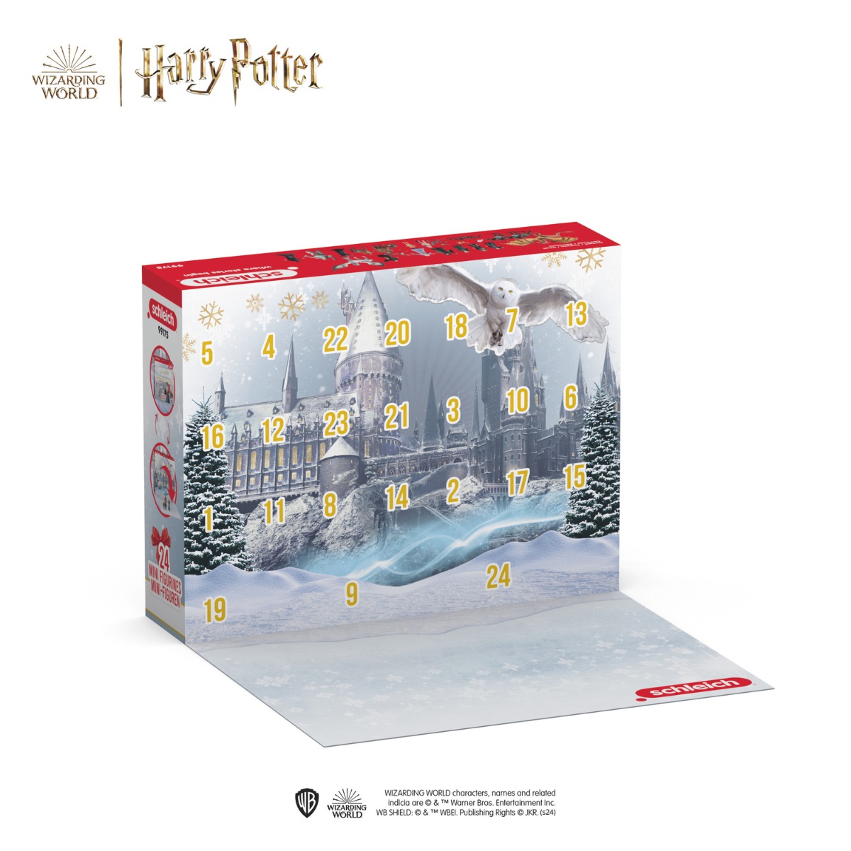 Schleich 99175 Calendario dell'Avvento Harry Potter 2025 - 24 Sorprese con Personaggi da Collezione e Accessori Magici
