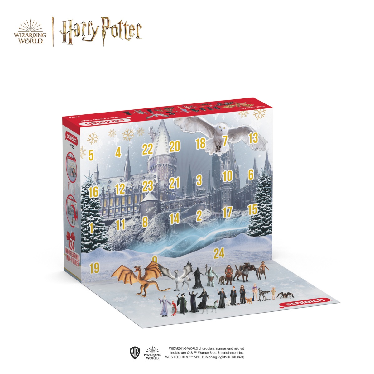 Schleich 99175 Calendario dell'Avvento Harry Potter 2025 - 24 Sorprese con Personaggi da Collezione e Accessori Magici