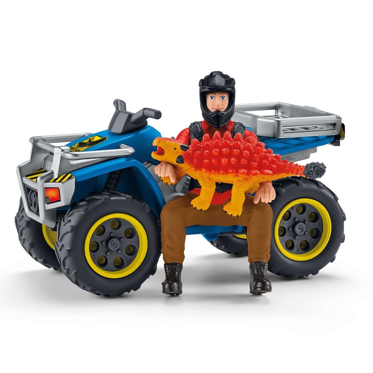 Schleich Dinosaurs 41466 Set da Gioco - Fuga sul Quad
