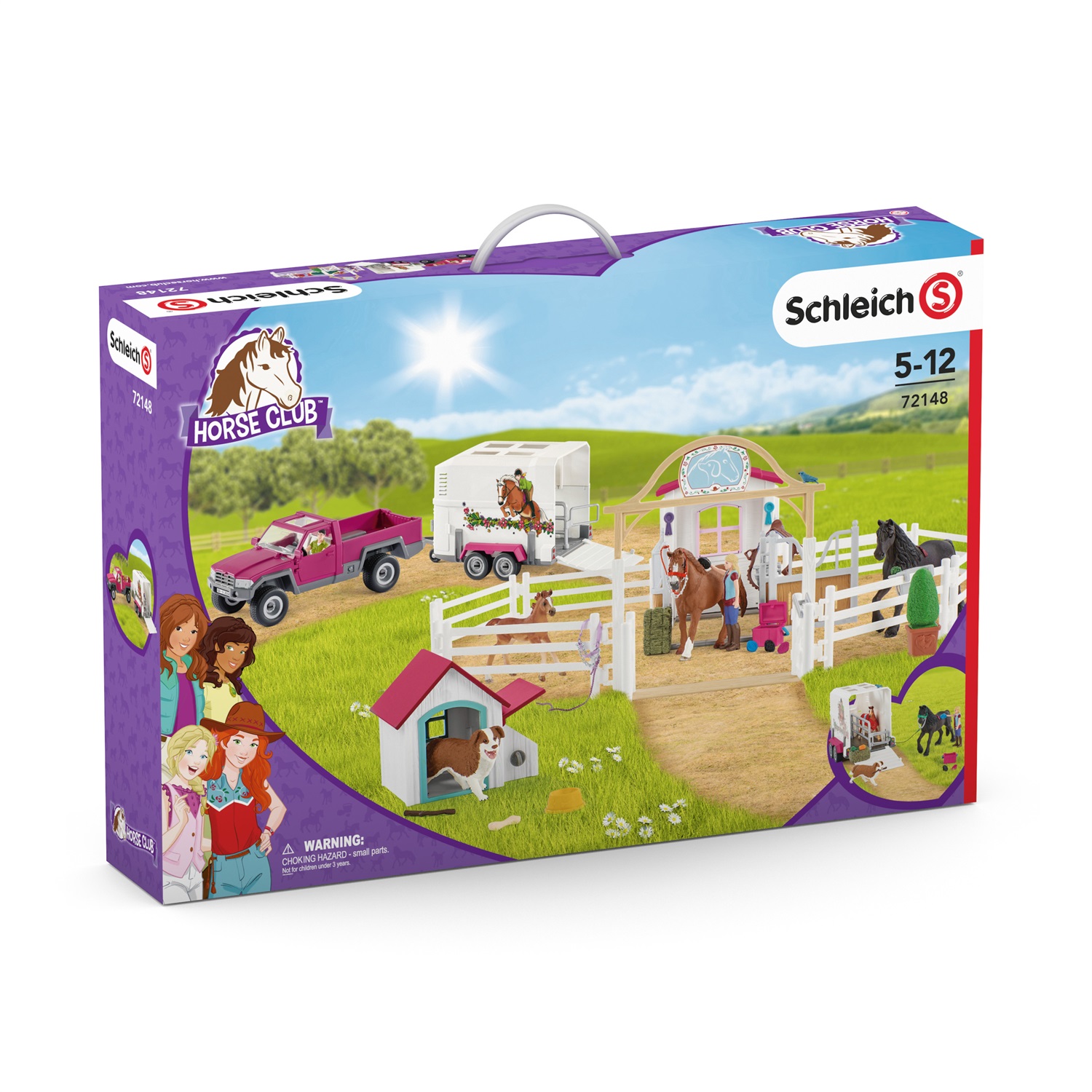 SCHLEICH 72148 - Set da gioco Horse Club con cavalla di Appaloosa e puledro per bambini dai 5 anni