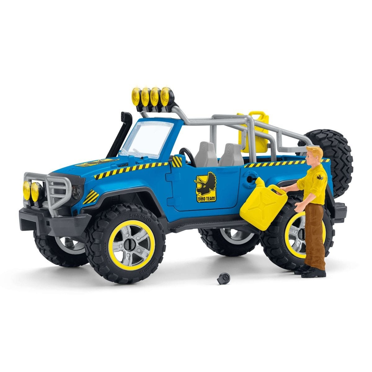 Schleich Veicolo 4x4 con Dinosauro - Playset per Bambini da 4 a 12 Anni - Modello 41464