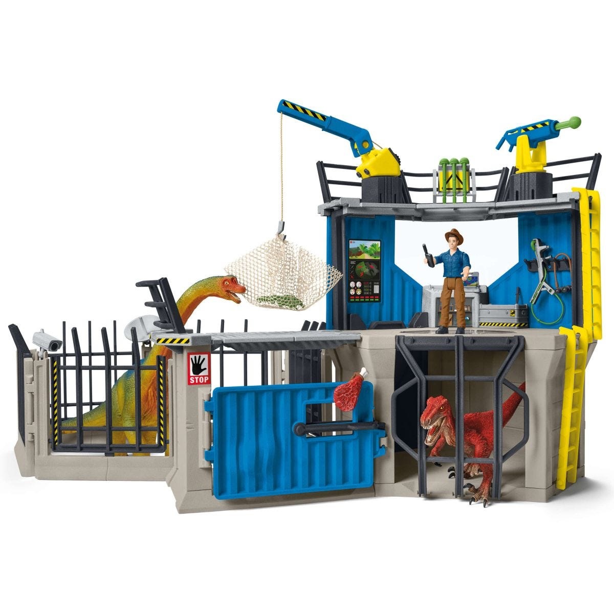 Schleich Grande Stazione di Ricerca di Dinosauri 41462 - Playset da 72 pezzi per bambini da 5 anni