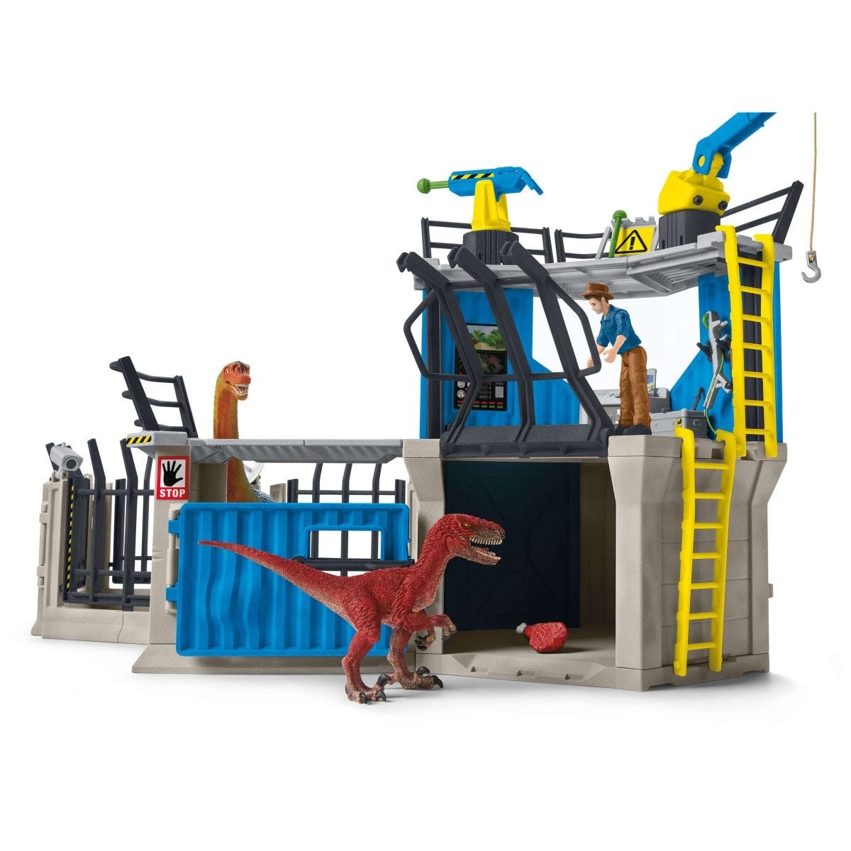 Schleich Grande Stazione di Ricerca di Dinosauri 41462 - Playset da 72 pezzi per bambini da 5 anni