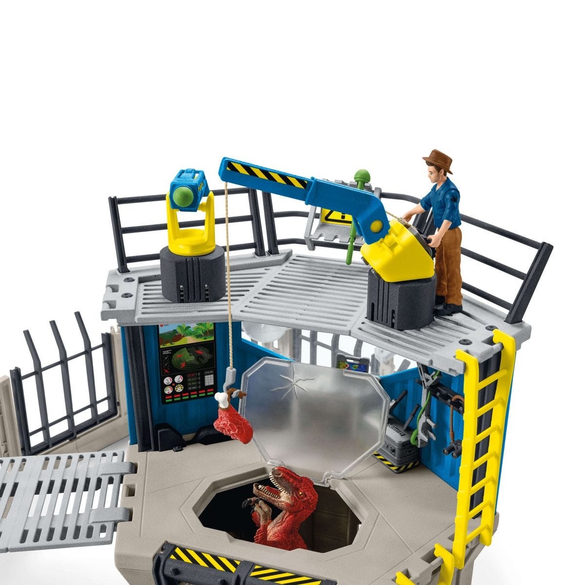 Schleich Grande Stazione di Ricerca di Dinosauri 41462 - Playset da 72 pezzi per bambini da 5 anni