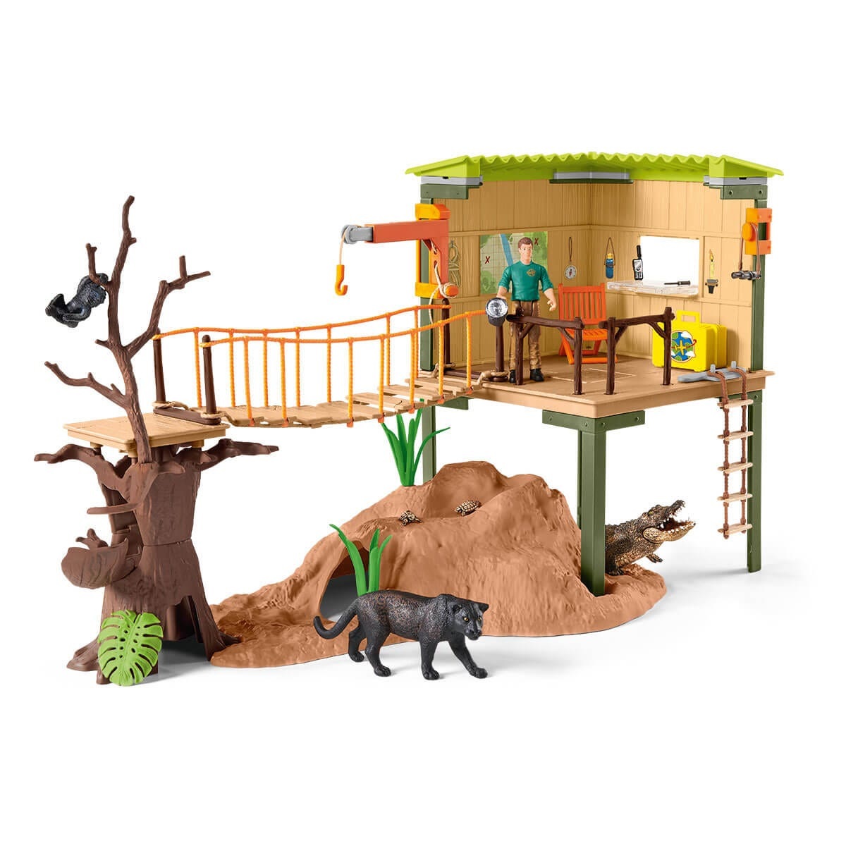 Schleich WILD LIFE Ranger Adventure Station Set da Gioco Multicolore 42594