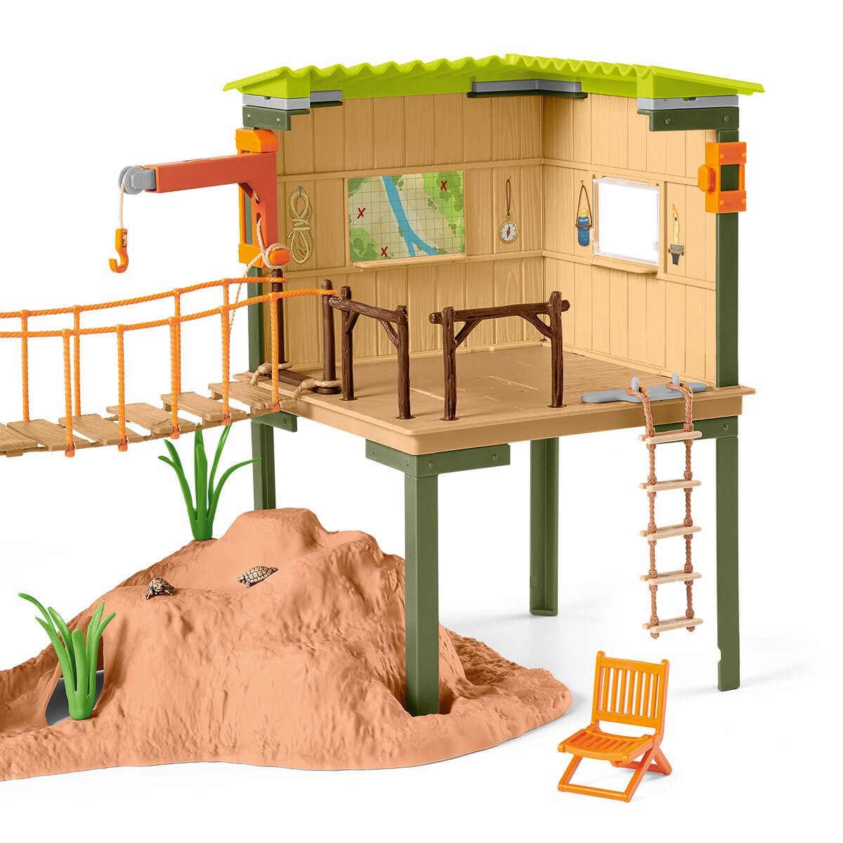 Schleich WILD LIFE Ranger Adventure Station Set da Gioco Multicolore 42594