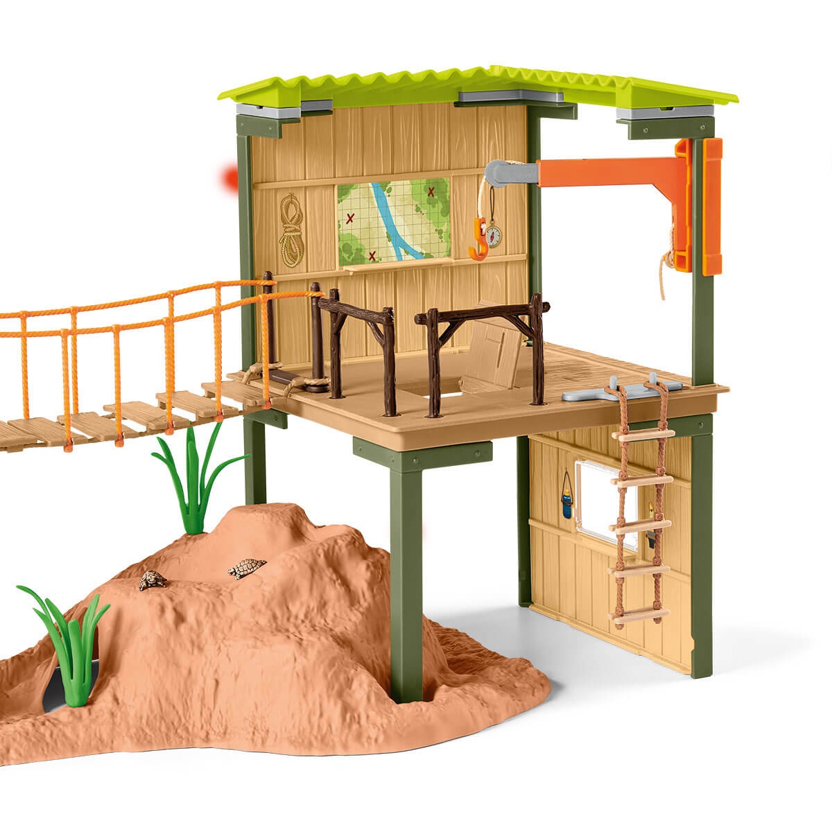 Schleich WILD LIFE Ranger Adventure Station Set da Gioco Multicolore 42594