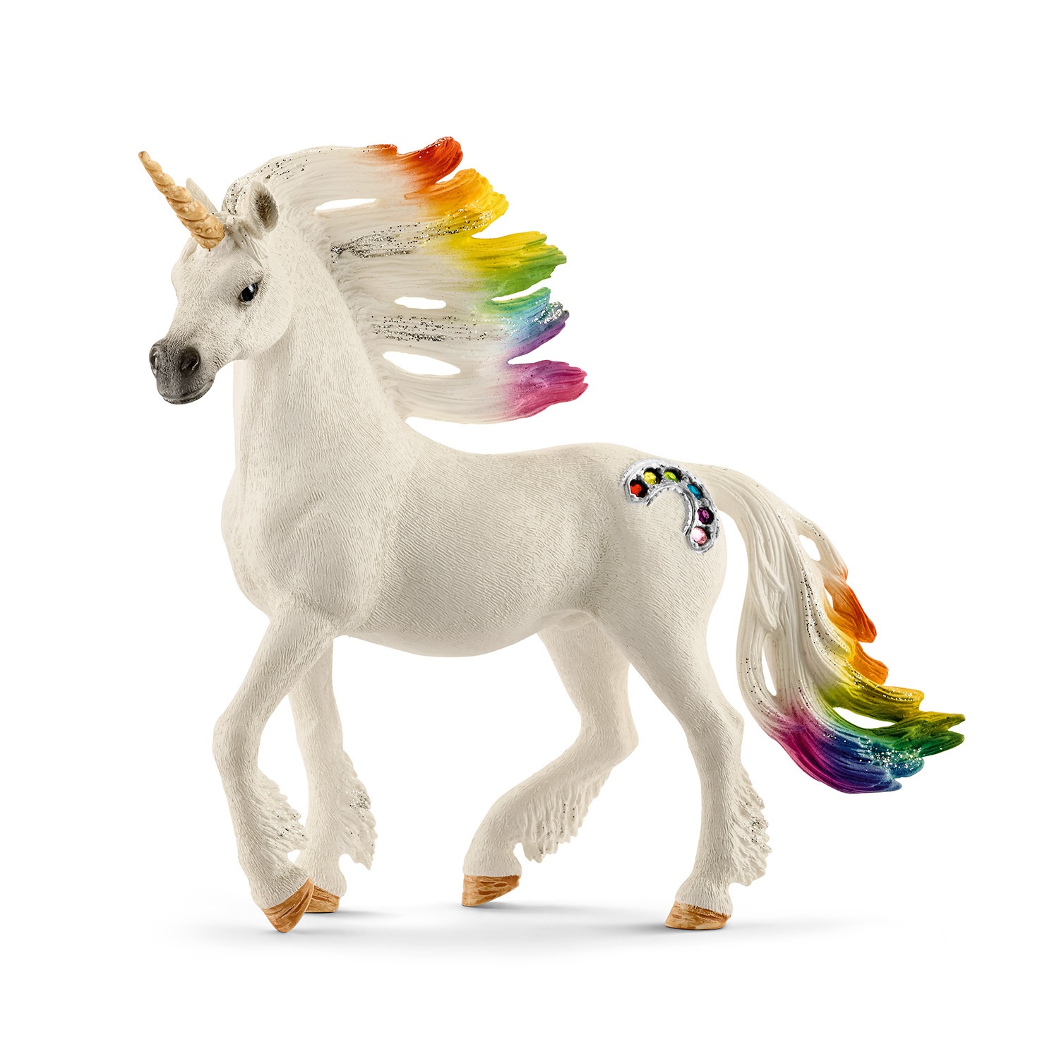 Schleich Stallone Unicorno Arcobaleno 70523 - Giocattolo da Collezione per Bambini da 5 Anni, BAYALA
