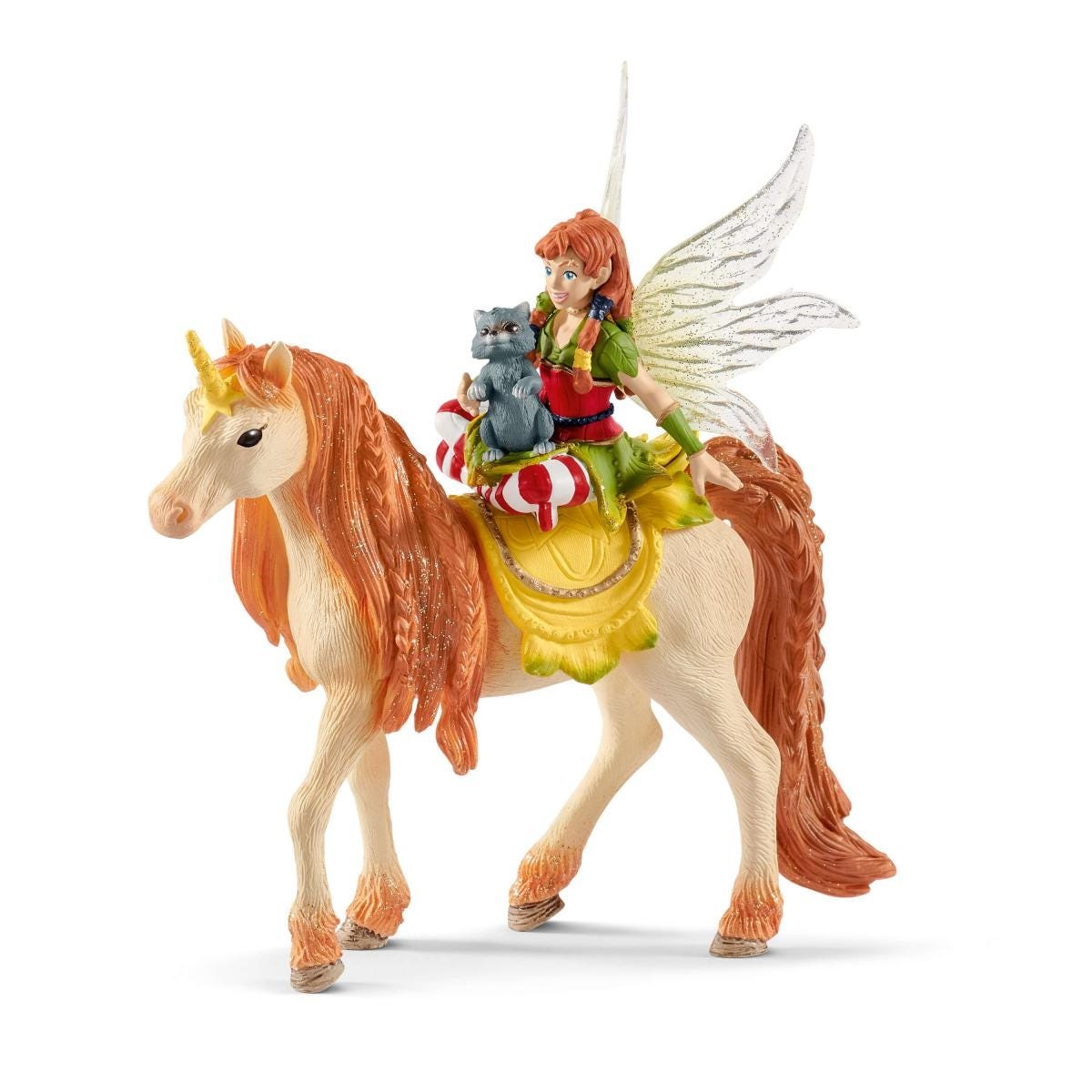 Schleich BAYALA 70567 Fairy Marween con Unicorno Scintillante - Action Figure Giocattolo