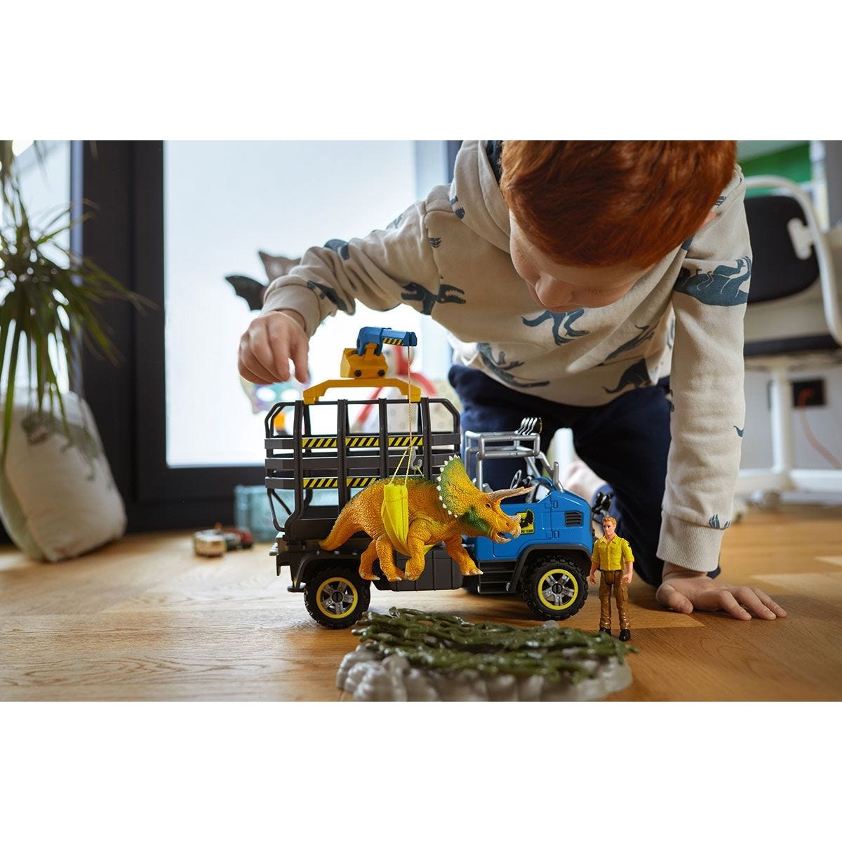 Schleich Dino Transport Mission - Camion Soccorso Dinosauri - Set di Gioco Multicolore (42565)