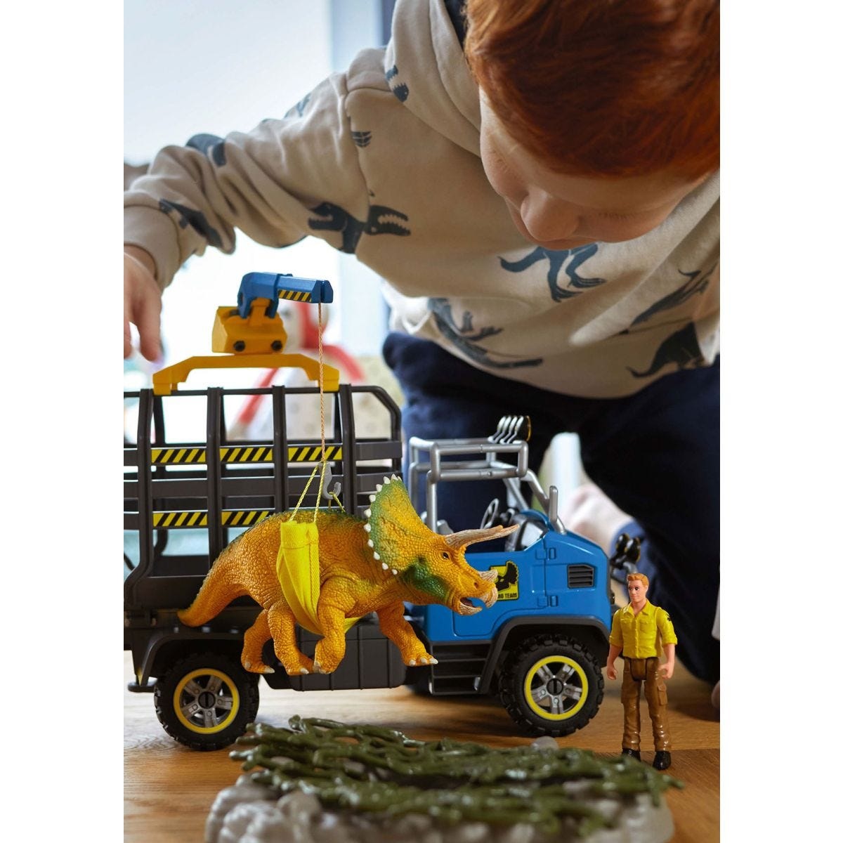 Schleich Dino Transport Mission - Camion Soccorso Dinosauri - Set di Gioco Multicolore (42565)