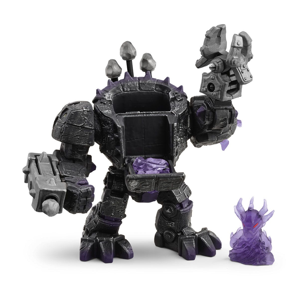 Schleich ELDRADOR CREATURES 42557 Master Robot delle Ombre con Mini Creature - Set da 17 pezzi, Funzione di tiro e Vano segreto, Giocattolo per bambini da 7 anni