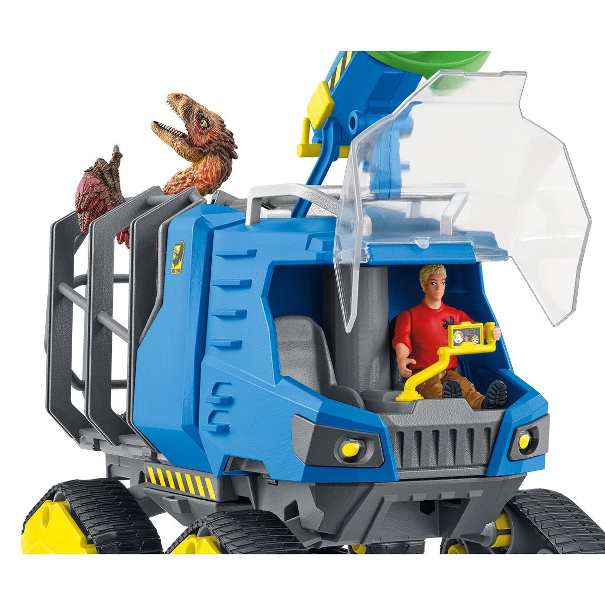 Schleich Dinosaurs 42604 Veicolo Cingolato per Bambini da 4 a 12 Anni - Playset con 5 Pezzi