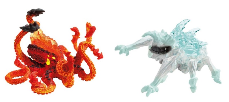 Schleich Eldrador Creatures Coleottero di Ghiaccio vs Kraken di Fuoco - Figura 31 x 16 x 18 cm, da 7 anni