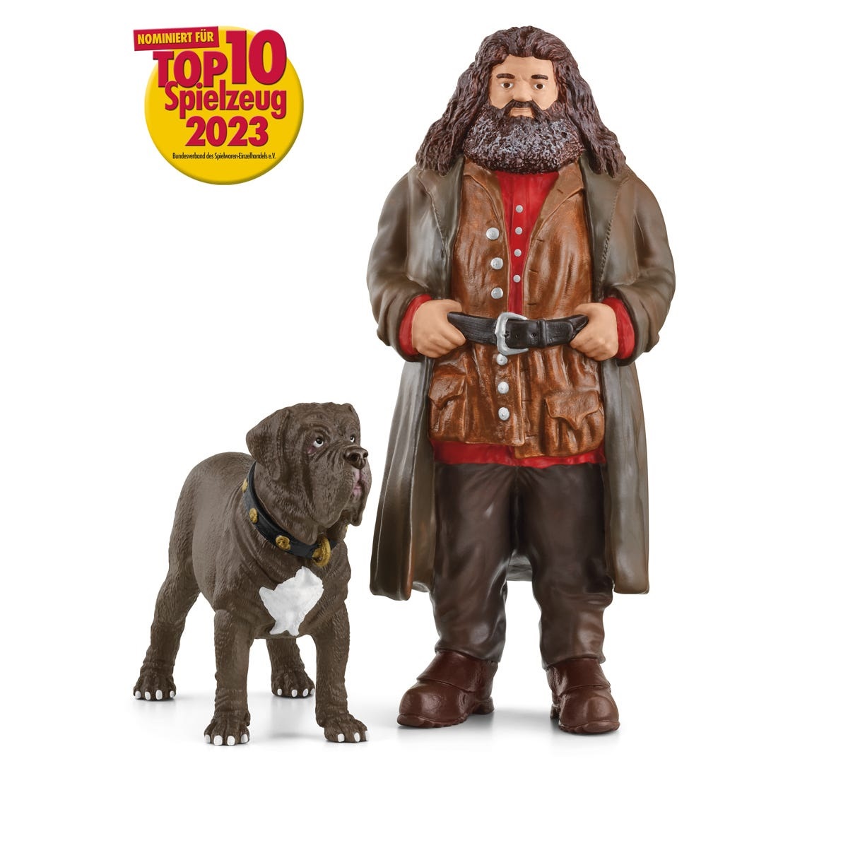 Schleich 42638 Hagrid e Thor - Figura da collezione Wizarding World, 8 x 11,5 x 13 cm, per bambini da 6 anni