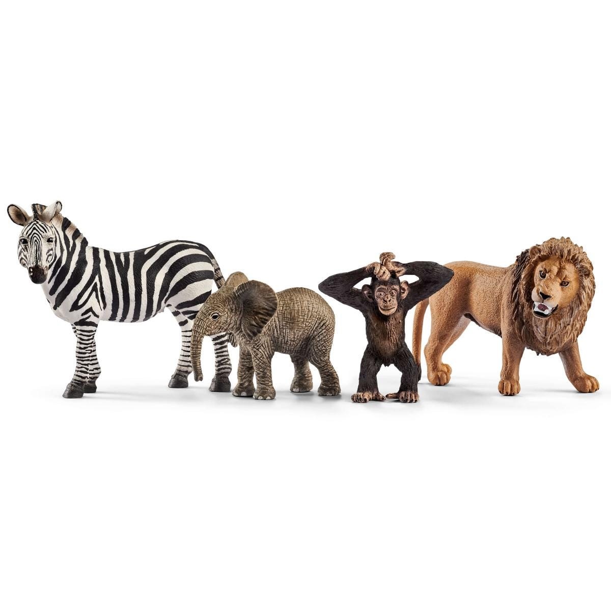 Schleich 42387 WILD LIFE Starter-Set - Set di base animali della savana, 4 pz, da 3 anni, dimensioni 10 x 15 x 20 cm