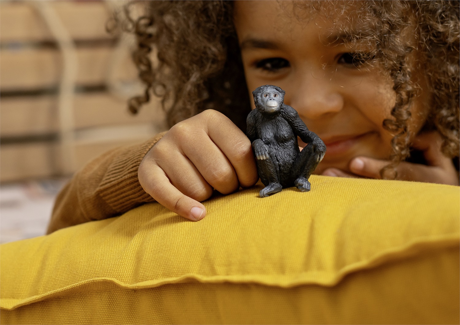 Schleich Bonobo Femmina - Figura WILD LIFE, 4 x 4 x 6 cm, per bambini da 3 anni