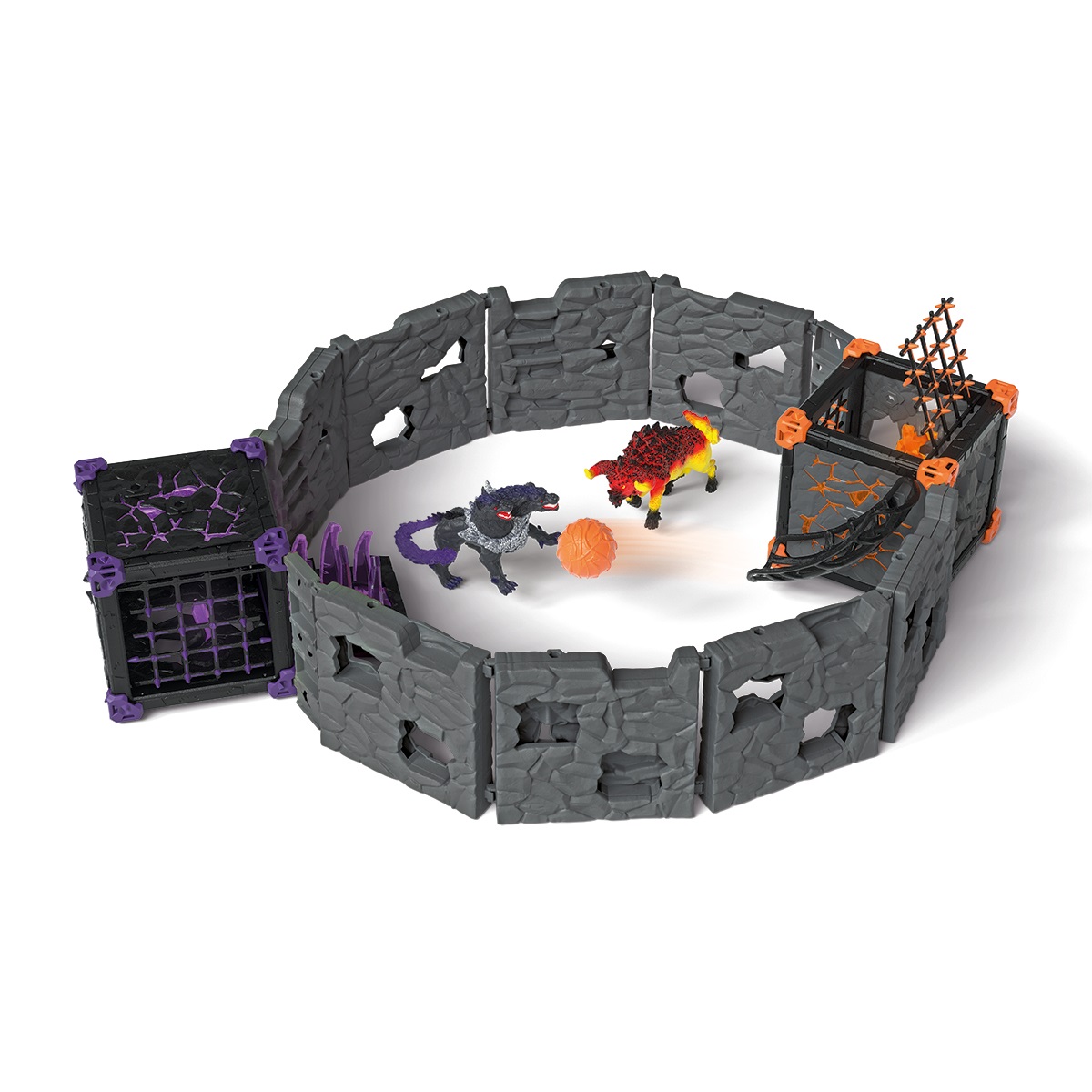 Schleich 42673 BattleCave Arena: Lava vs. Ombra - Playset ELDRADOR CREATURES, 61 pezzi, da 7 anni