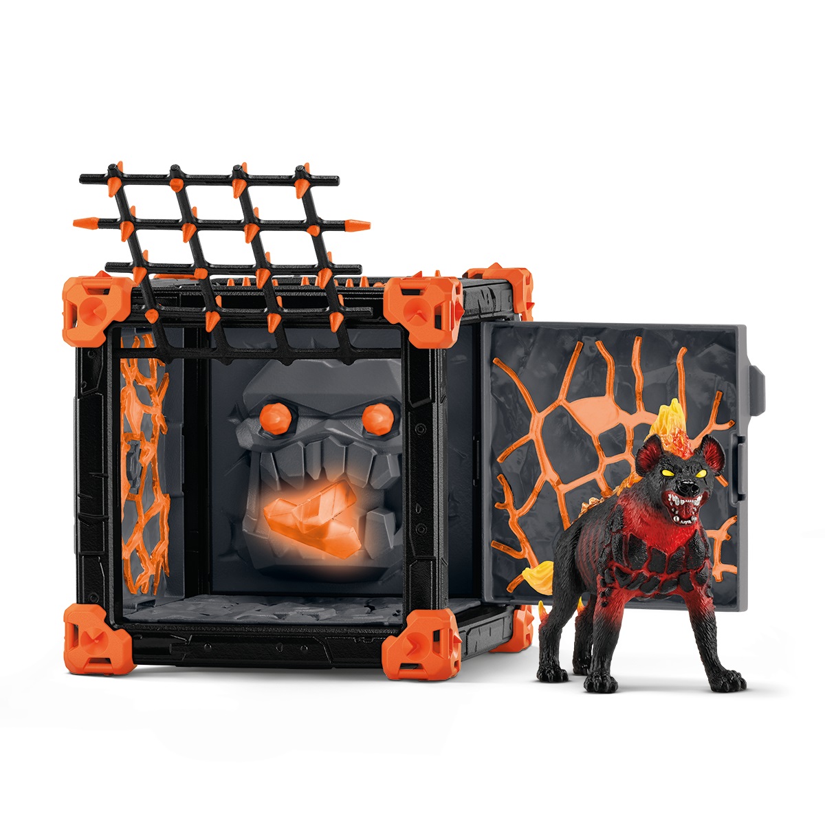 Schleich 42674 BattleCave Iena di Lava - Playset da 27 pezzi per bambini dai 7 anni, Eldrador Creatures