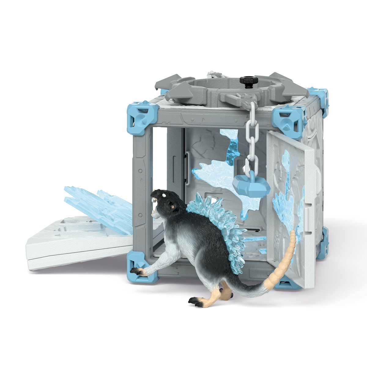 Schleich 42676 Eldrador Creatures BattleCave Ratto dei Ghiacci - Playset da 40 pezzi, per bambini da 7 anni