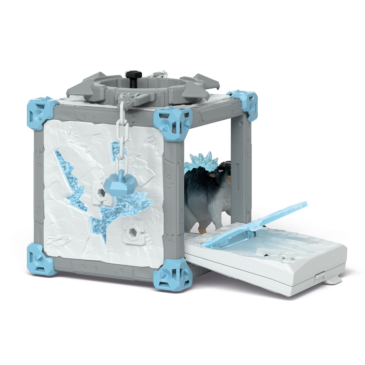 Schleich 42676 Eldrador Creatures BattleCave Ratto dei Ghiacci - Playset da 40 pezzi, per bambini da 7 anni