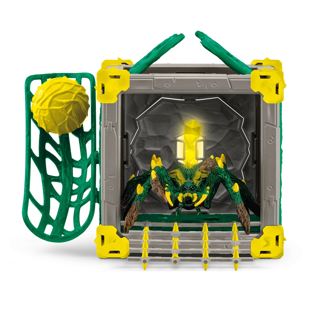 Schleich 42678 BattleCave Tarantola della Giungla - Playset da 28 pezzi per bambini da 7 anni, ELDRADOR CREATURES