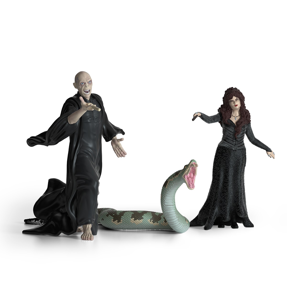 Schleich 42684 Voldemort con Nagini e Bellatrix Lestrange - Figura Wizarding World, 21 x 16 x 18 cm, da 6 anni