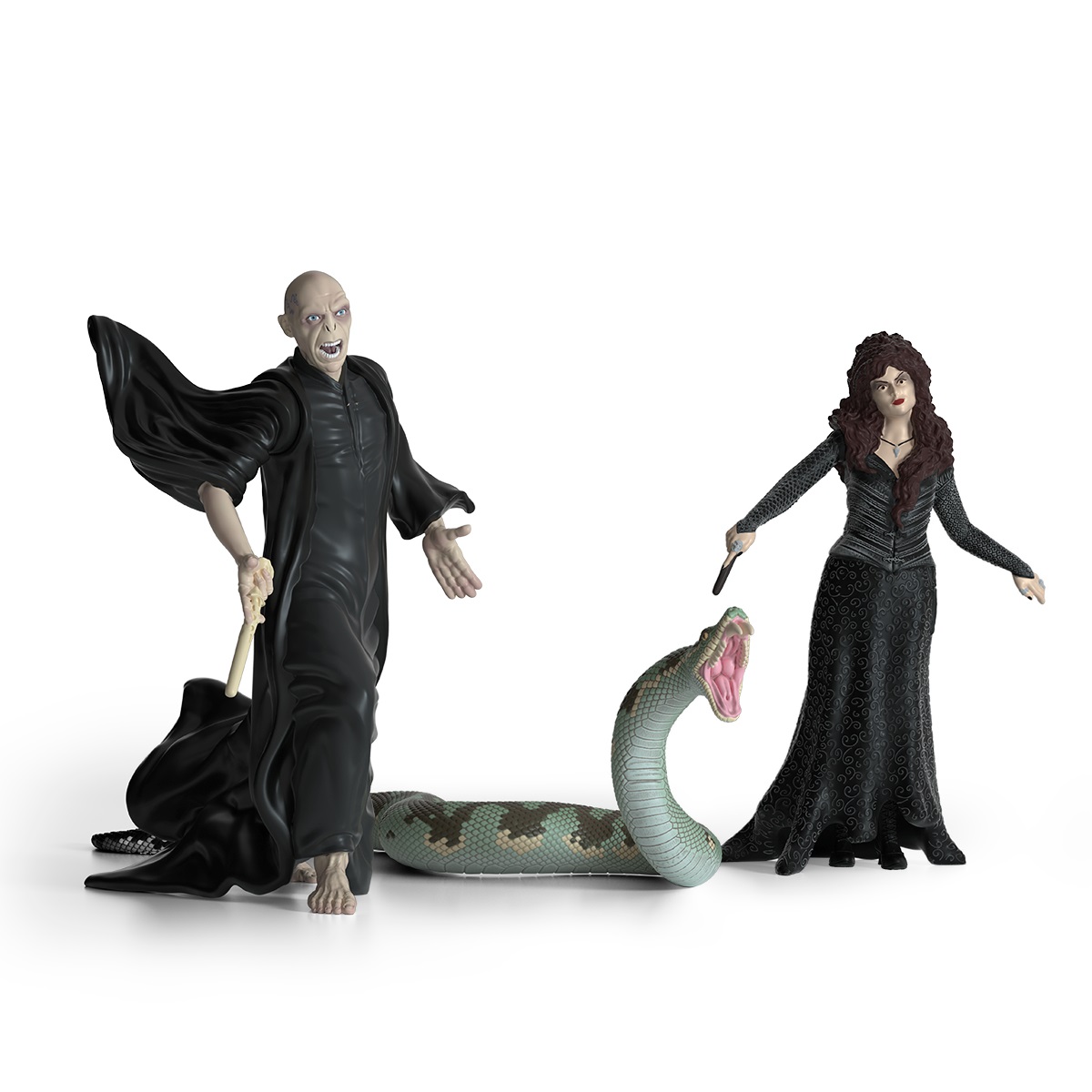 Schleich 42684 Voldemort con Nagini e Bellatrix Lestrange - Figura Wizarding World, 21 x 16 x 18 cm, da 6 anni