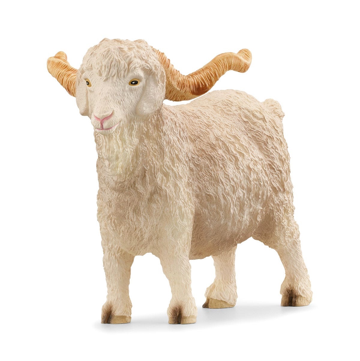 Schleich 13970 Capra d'Angora Maschio - Figura da 3 Anni, FARM WORLD, 5 x 9 x 7 cm