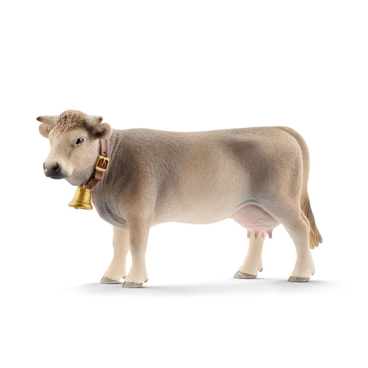 SCHLEICH Farm World Mucca Personaggio Grigio 13874-23 - Giocattolo Educativo Modellato e Dipinto a Mano