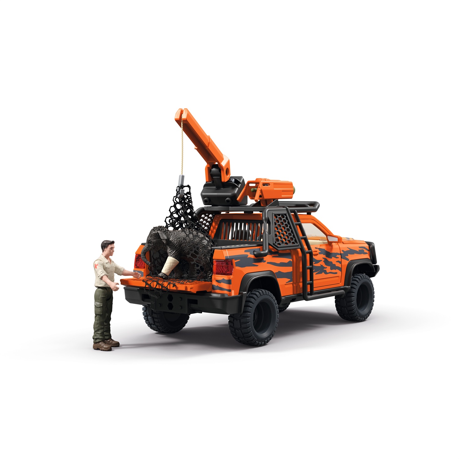 Schleich 42720 Set da Gioco Avventura nella Giungla con Fuoristrada, Ranger, Elefante e 37 Accessori - Gioco Educativo per Bambini dai 3 Anni