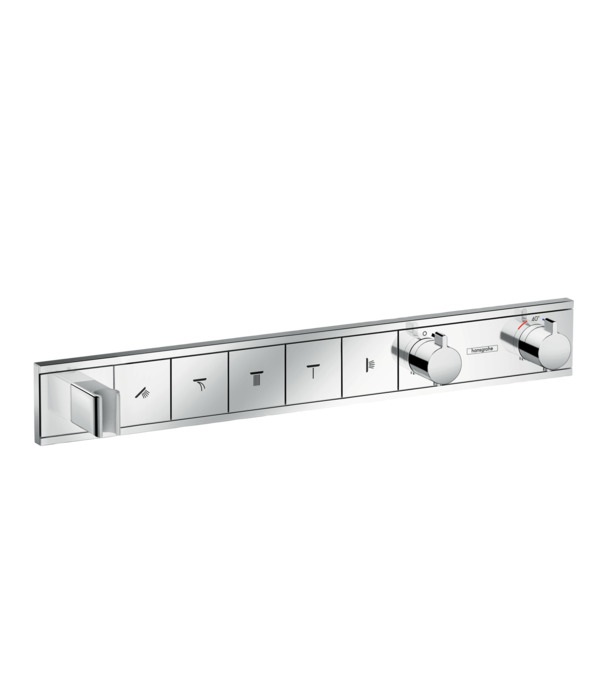 Hansgrohe RainSelect 15358000 Miscelatore Termostatico a Parete Cromo con 5 Utenze e Funzione Select