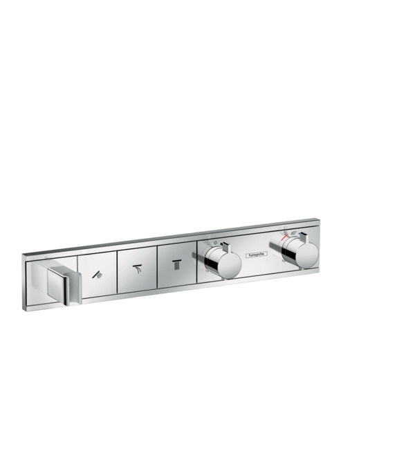 Hansgrohe 15356000 RainSelect Miscelatore Termostatico a Parete Cromo con 3 Utenze e Tasto Select