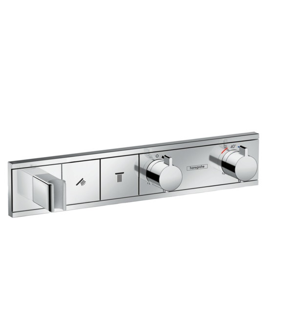 Hansgrohe RainSelect 15355000 Miscelatore Termostatico a Parete Cromo con 2 Utenze e Funzione Select