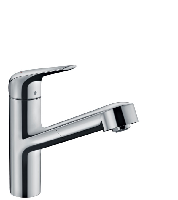 Hansgrohe Focus M42 Miscelatore Cucina Monocomando con Doccetta Estraibile - Cromo, 150 mm ComfortZone, Portata 8 l/min, QuickClean