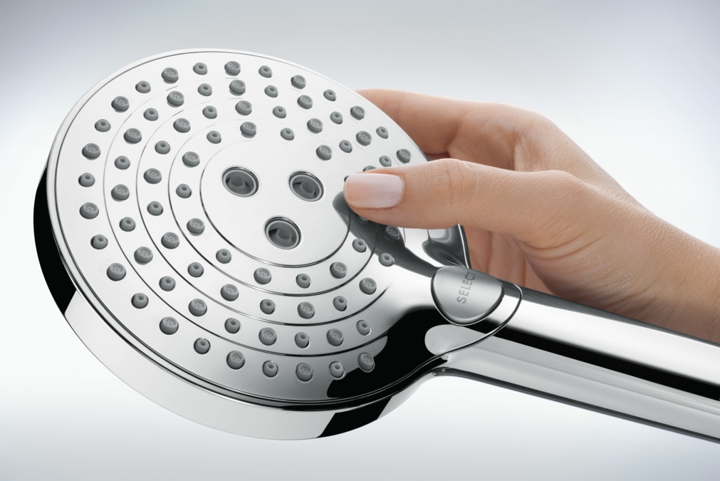 Hansgrohe Raindance Select S Doccetta per doccia Cromo con 3 getti (PowderRain, Rain, Whirl) e funzione anticalcare