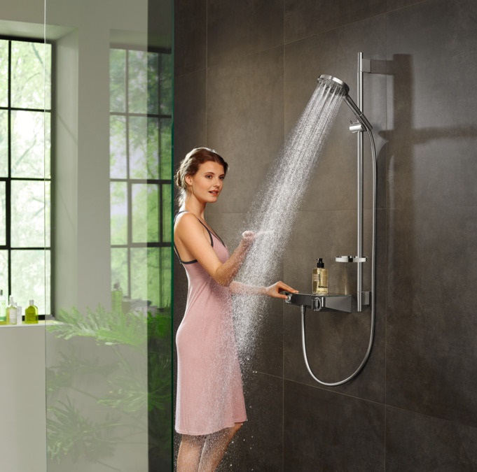 Hansgrohe Raindance Select S Set Doccia 120 con Asta 90 cm, 3 Getti (PowderRain, Rain, Whirl), Cromo