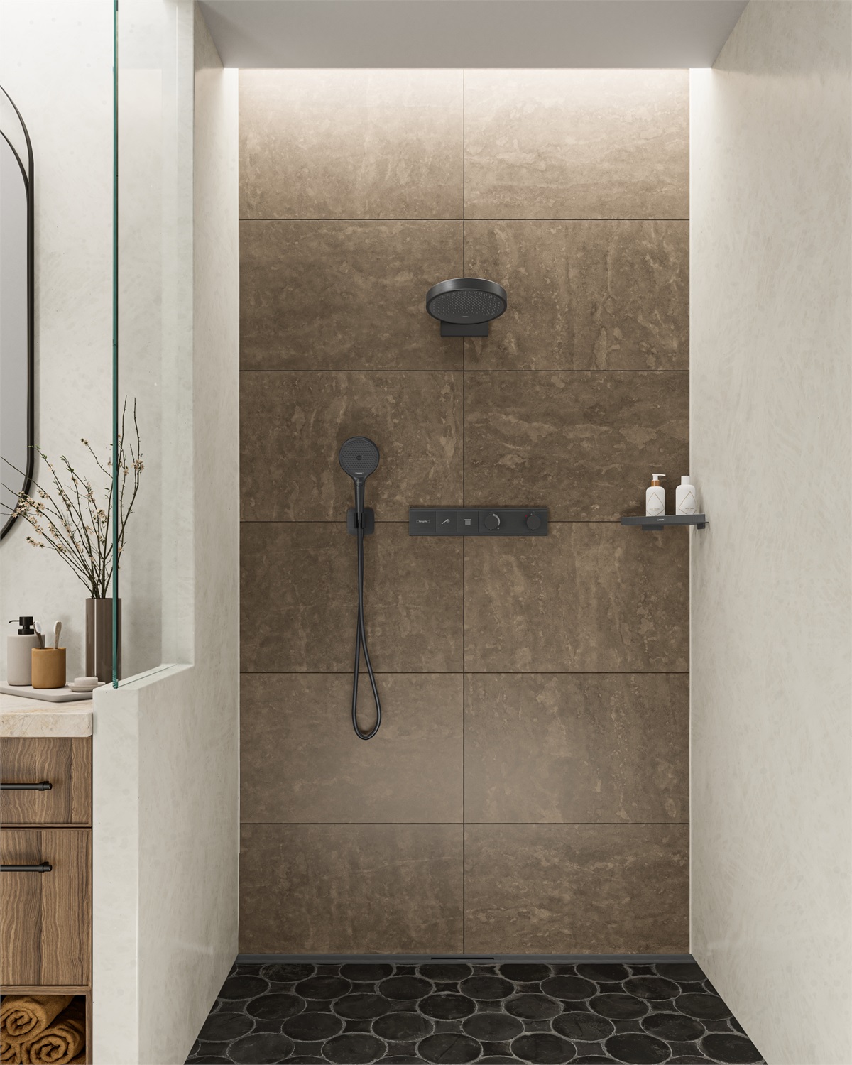 Hansgrohe Isiflex Flessibile Doccia 1,60 m Nero Opaco con Protezione Antitorsione e Antipiega