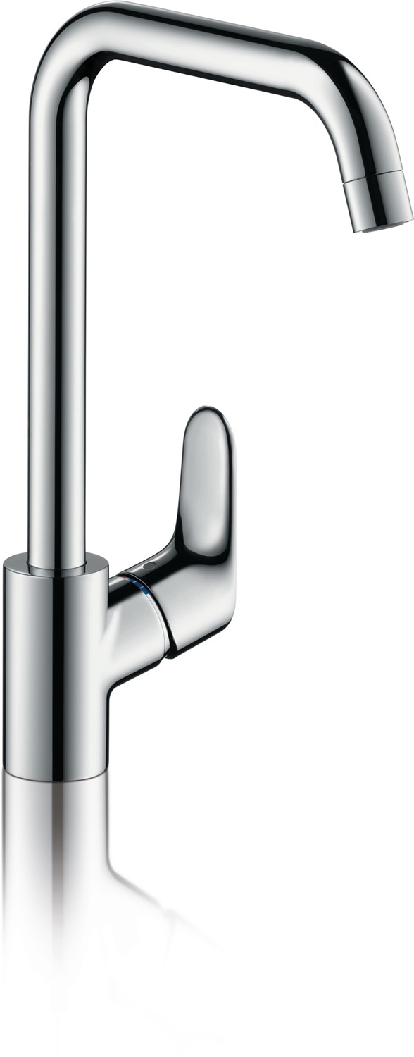 Hansgrohe Focus M41 Miscelatore Monocomando da Cucina Nero Opaco 31820670 - Bocca Girevole ComfortZone 260