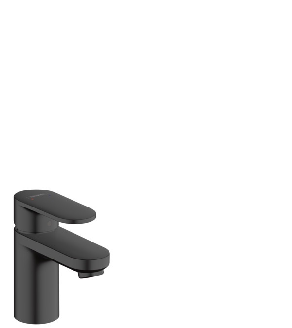 Hansgrohe Vernis Blend Miscelatore Monocomando Lavabo 70 con Saltarello, Nero Opaco, 71550670 - Design Moderno e Funzionalità Avanzate