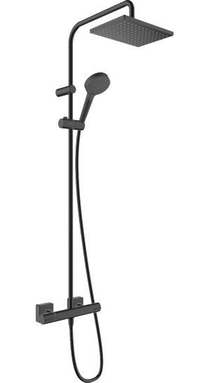 Hansgrohe Vernis Shape Colonna Doccia 230 1Jet con Termostatico - Nero Opaco